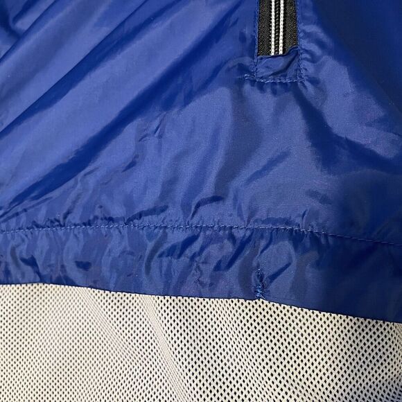 SOUTHPOLE Jacket Mens XXL Full Zip Windbreaker Y2K Blue Black White Stripe - Picture 16 of 16